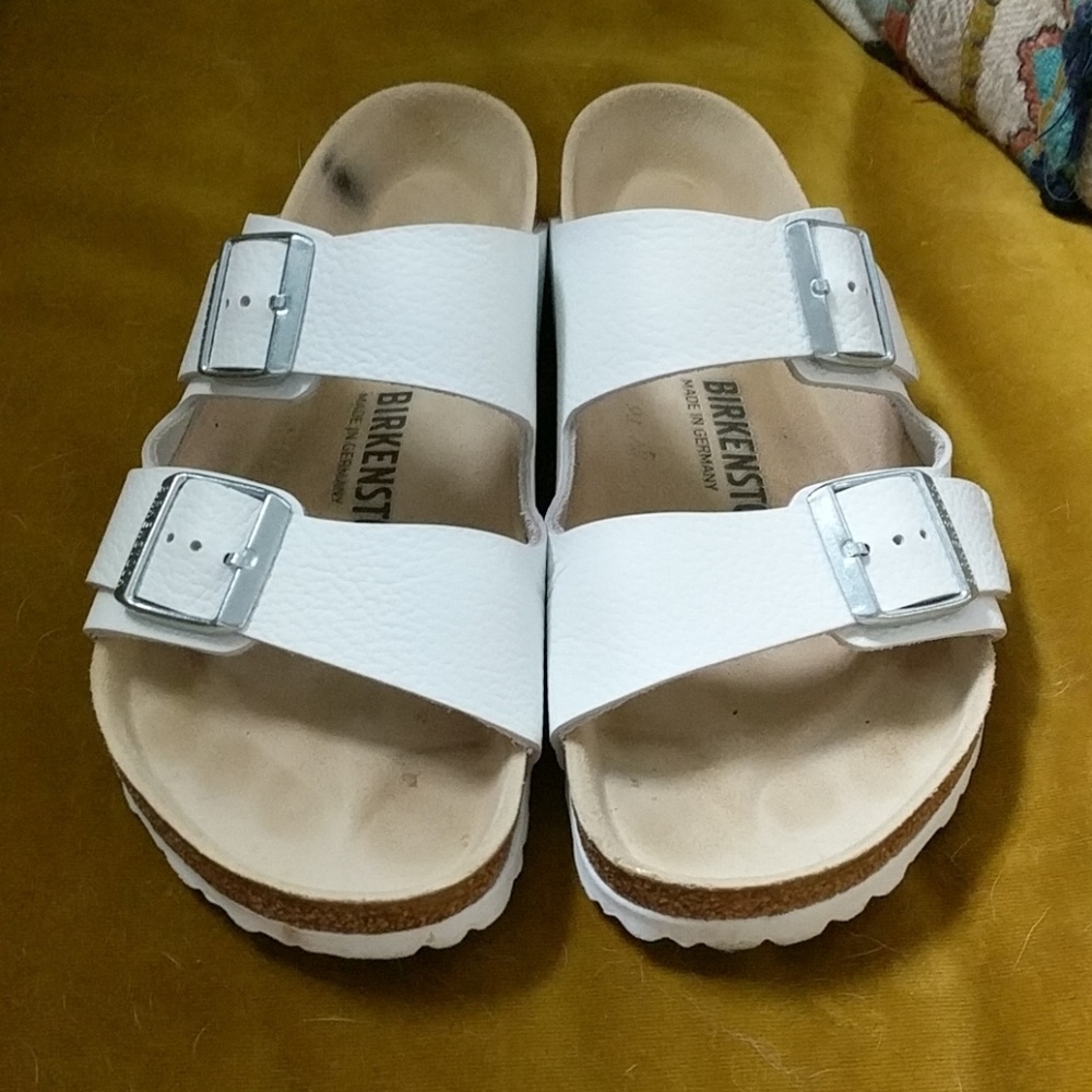 White Birkenstocks size 39